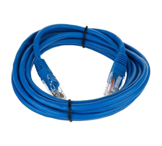 Литой патчкорд Telecom UTP, категория 5е, 3,0м, синий NA102-L-3M 1