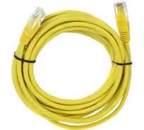 Литой патчкорд Telecom UTP, категория 5е, 5,0м, желтый NA102-Y-5M