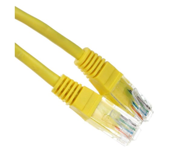 Литой патчкорд Telecom UTP, категория 5е, 5,0м, желтый NA102-Y-5M