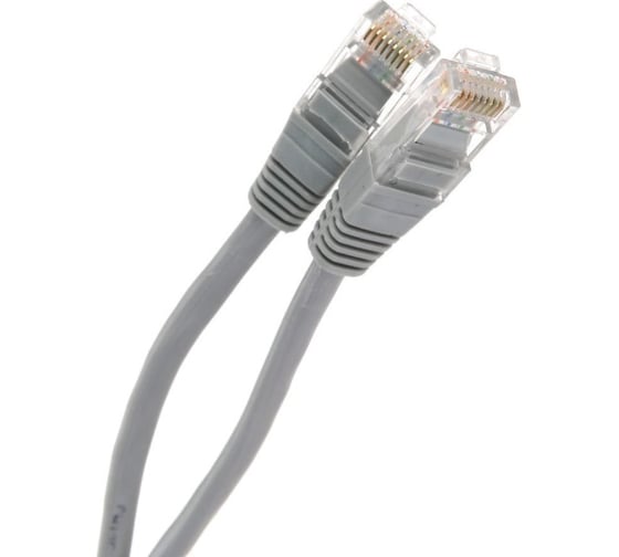 Литой патчкорд Telecom UTP, категория 5е, 30,0м, серый NA102--30M