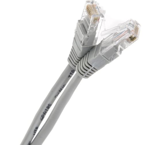Литой патчкорд Telecom UTP, категория 5e, 50,0м, серый NA102--50M