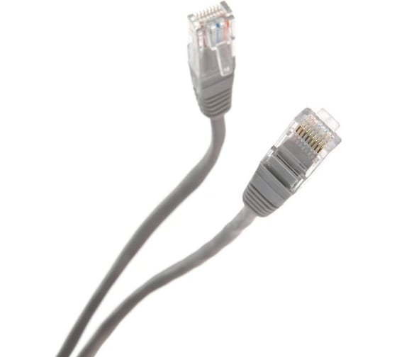 Литой патчкорд Telecom UTP, категория 5е, 5,0м, серый NA102--5M