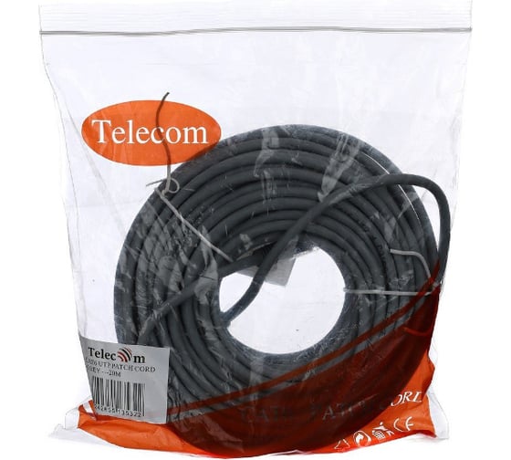 Литой патчкорд Telecom UTP, категория 6, 20m NA102-UTP-C6-20M