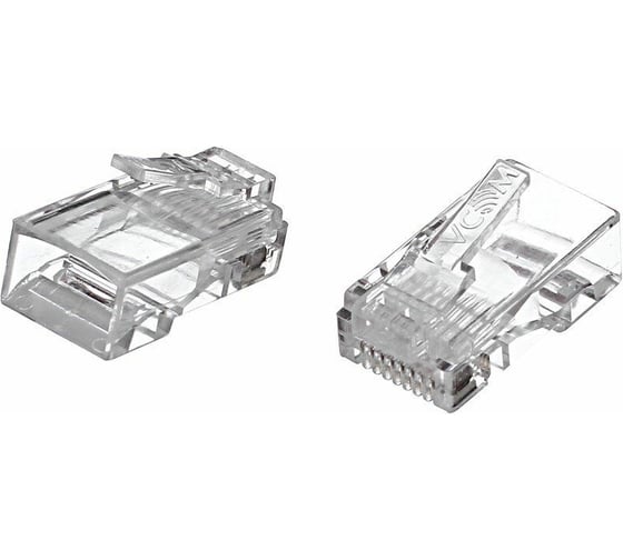 Коннекторы VCOM RJ-45 /8P8C/ для UTP кабеля 5 категории / упаковка по 20 шт./ VNA2200-1/20