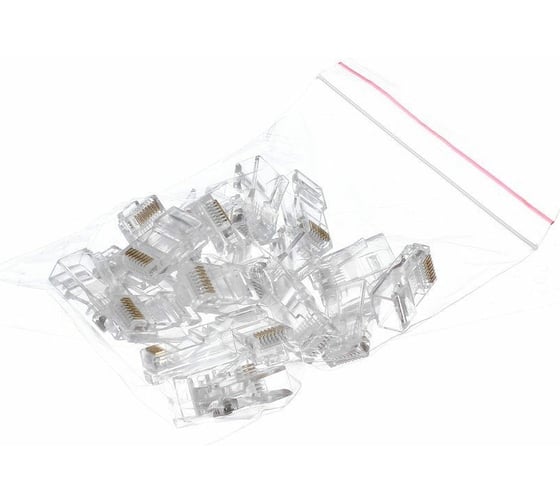 Коннекторы VCOM RJ-45 /8P8C/ для UTP кабеля 5 категории / упаковка по 20 шт./ VNA2200-1/20