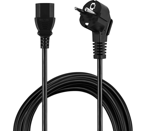 Кабель BURO BU-PCAB-ZP IEC C13 Евровилка 1.8м 1856218