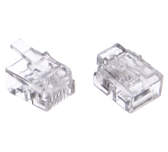 Телефонная вилка Cablexpert контакты 3m RJ-11 MP-6p4c/5