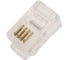 Телефонная вилка Cablexpert контакты 100шт 3m RJ-9 MP-4p4c 1