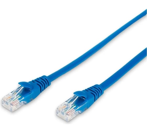 Литой медный патч-корд Cablexpert UTP категории 5e, 0.25 м, многожильный синий PP10-0.25M/B
