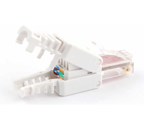 Быстрозажимной штекер Cablexpert RJ-45 8P8C ручной, категория 5e и 6 LK-8P8C