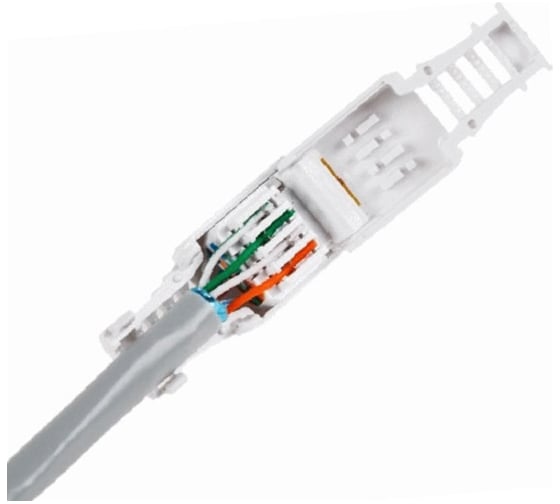 Быстрозажимной штекер Cablexpert RJ-45 8P8C ручной, категория 5e и 6 LK-8P8C