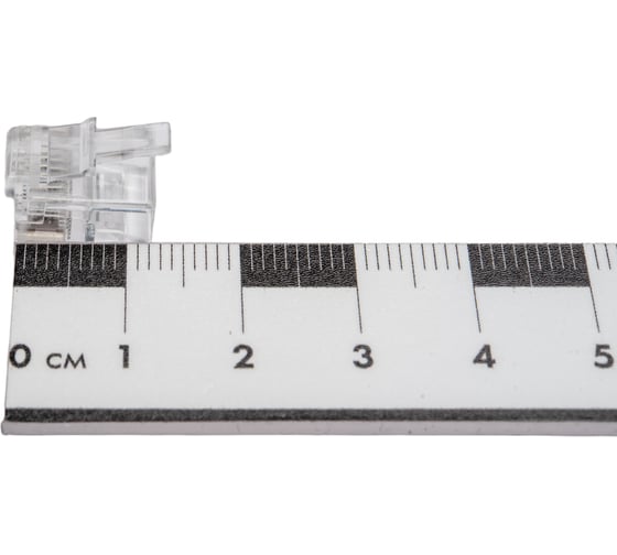 Телефонная вилка Cablexpert контакты 3m, 100 шт., RJ-12 MP-6p6c