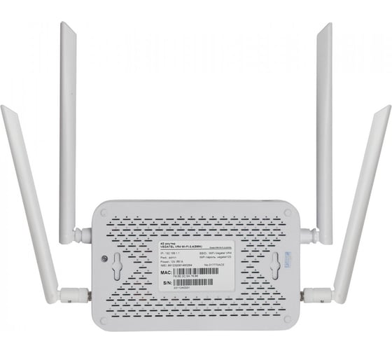 Роутер Vegatel 4G VR4 Wi-Fi-2,4 (SMA) R92070
