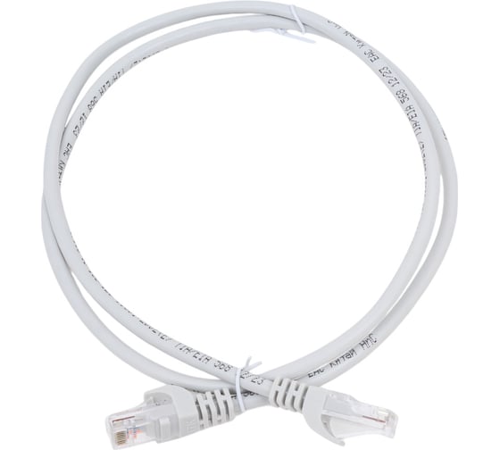 Патч-корд ITK категории 5е UTP 1 м серый PC01-C5EU-1M