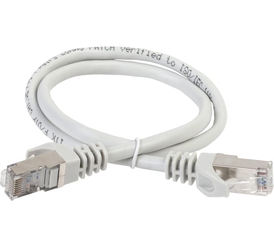 Патч-корд ITK категории 5е FTP 15 м серый PC01-C5EF-15M 1