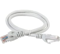 Патч-корд ITK категории 6 UTP 1 м серый PC01-C6U-1M