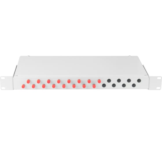 Оптический кросс Nikomax 19 1U укомплектованный на 16 портов FC/UPC SM 9/125 OS2 серый полный NMF-RP16FCUS2-WS-ES-1U-GY