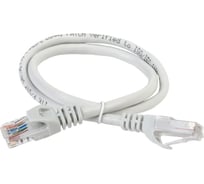 Патч-корд ITK категории 5е UTP LSZH 10 м серый PC01-C5EUL-10M