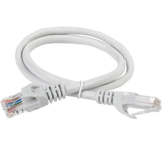 Патч-корд ITK категории 5е UTP 1.5 м серый PC01-C5EU-1M5