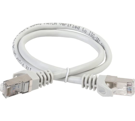 Патч-корд ITK категории 6 FTP LSZH 0.5 м серый PC01-C6FL-05M 1