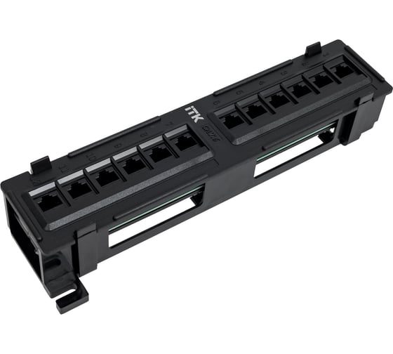 Настенная патч-панель ITK категории 6 UTP 12 портов IDC Dual PP12-C6U-D05