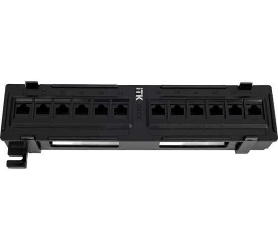 Настенная патч-панель ITK категории 6 UTP 12 портов IDC Dual PP12-C6U-D05