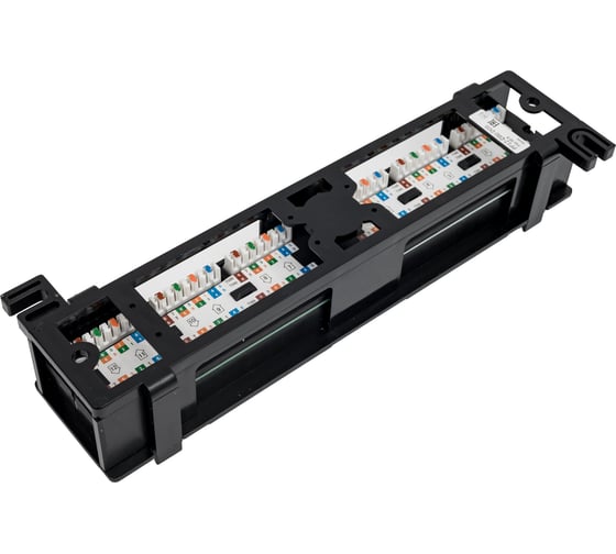 Настенная патч-панель ITK категории 6 UTP 12 портов IDC Dual PP12-C6U-D05