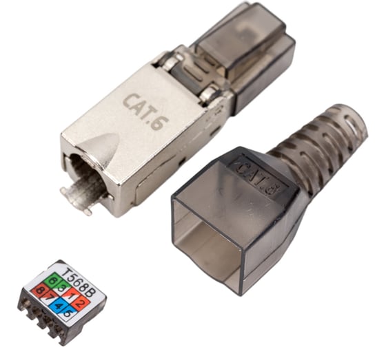 Разъем RJ-45 FTP для кабеля ITK категория 6 полевая заделка CS3-1C06F-Q