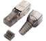 Разъём RJ-45 FTP для кабеля кат.6 полевая заделка ITK CS3-1C06F-Q 1