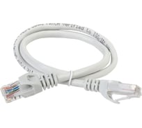 Патч-корд ITK категории 6А UTP LSZH 0.5 м серый PC01-C6AUL-05M