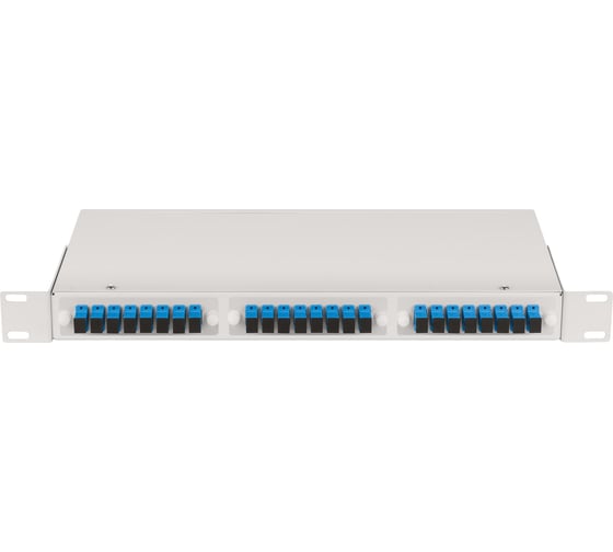 Оптический кросс Nikomax 19 2U укомплектованный на 48 портов серый NMF-RP48SCUS2-WS-2U-GY