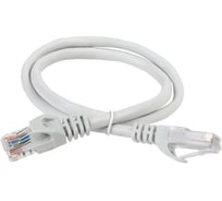 Патч-корд ITK категории 5е UTP LSZH 1.5 м серый PC01-C5EUL-1M5