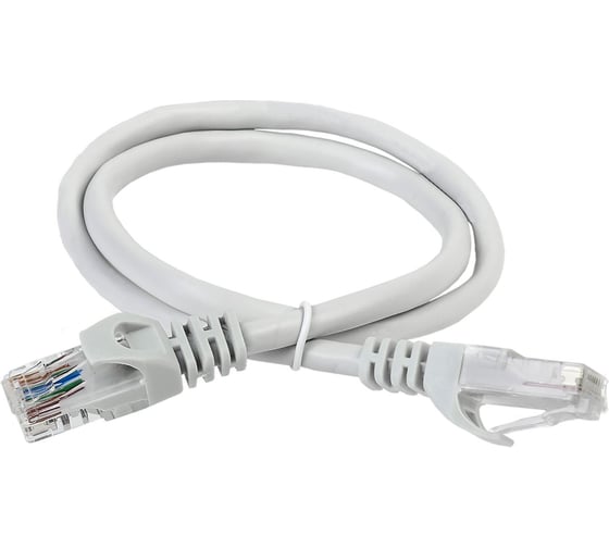 Патч-корд ITK категории 6 UTP 15 м серый PC01-C6U-15M 1