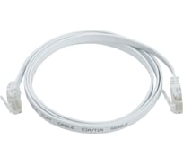 Патч-корд ITK категории 6 UTP плоский 5 м белый PC08-C06U-5M-FL