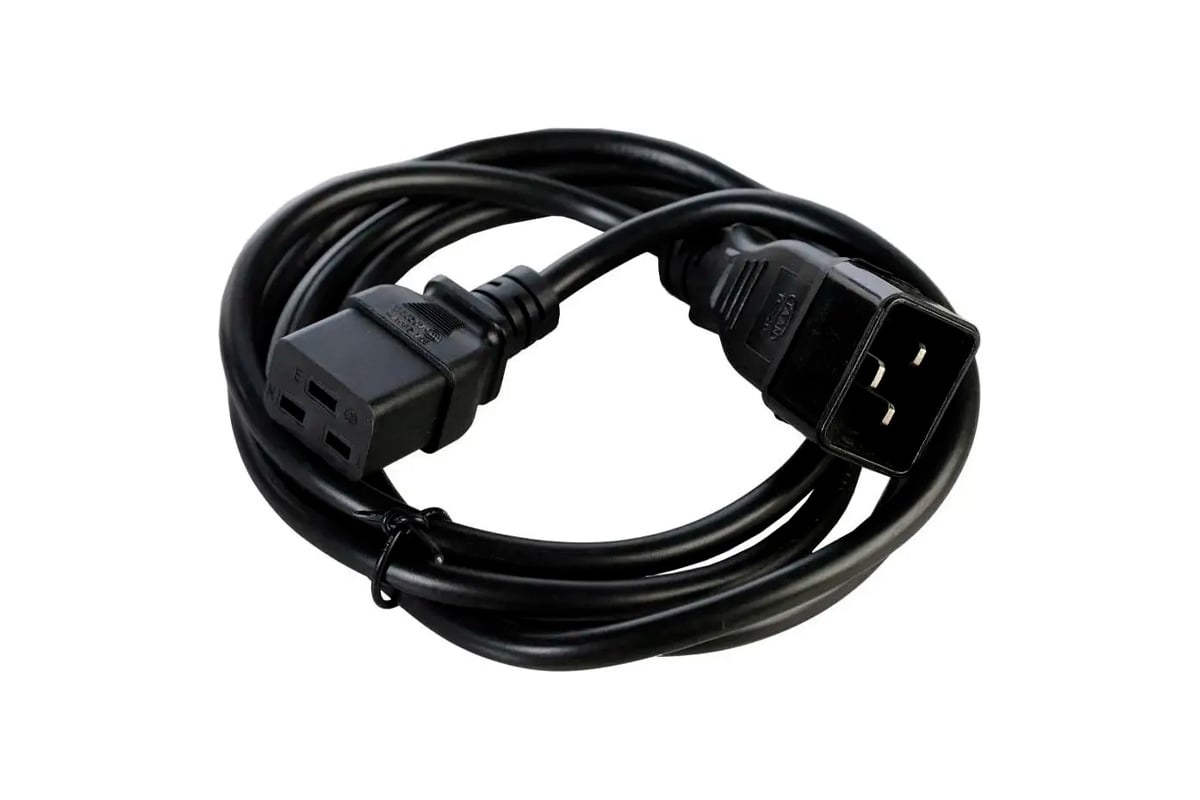 Шнур для блока питания -16, IEC 60320 С19, вилка Schuko, 1.8 м, 16А REM ...