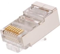 Коннектор NETLAN RJ45/8P8C, категория 5e, 3 мкд, универсальный, 1000шт. EC-UP8P8C-SD-003-TR-1000