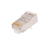 Коннектор NETLAN RJ45/8P8C, категория 5e, 3 мкд, универсальный, 100шт. EC-UP8P8C-SD-003-TR-100