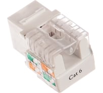 Модуль Keystone NETLAN категория 6, RJ45/8P8C, неэкранированный, белый, 10шт. EC-UKJ-UE2-WT-10