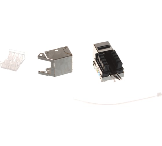 Модуль Keystone NETLAN категория 5e, RJ45/8P8C, экранированный, металлик, 10шт. EC-UKJ-SD2-MT-10