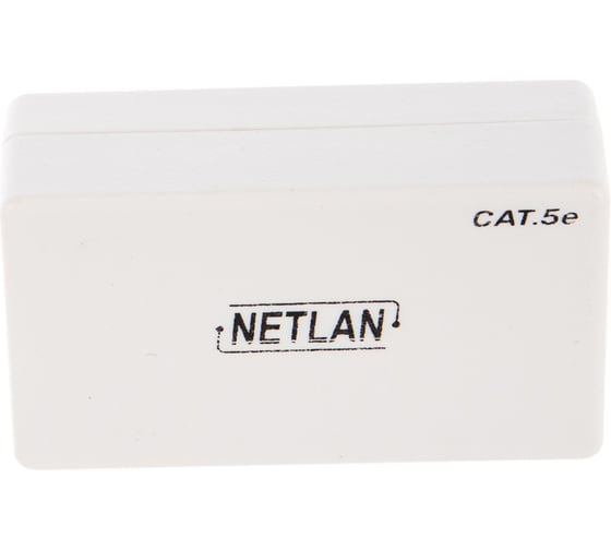 Кабельный соединитель NETLAN IDC-IDC, категория 5e, неэкранированный, белый, 10шт. EC-UCB-IDC-UD2-WT-10