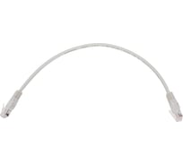 Шнур NETLAN U/UTP 4 пары, категория 5e, LSZH, серый, 0,3м, EC-PC4UD55B-BC-LSZH-003-GY-10