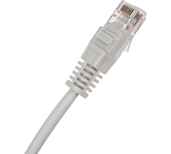 Шнур NETLAN U/UTP 4 пары, категория 5e, LSZH, серый, 0,3м, EC-PC4UD55B-BC-LSZH-003-GY-10