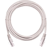 Шнур NETLAN U/UTP 4 пары, категория 6, PVC, серый, 1м, 10шт. EC-PC4UE55B-BC-PVC-010-GY-10