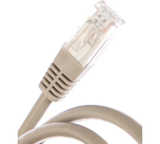 Шнур NETLAN U/UTP 4 пары, категория 6, PVC, серый, 1м, 10шт. EC-PC4UE55B-BC-PVC-010-GY-10