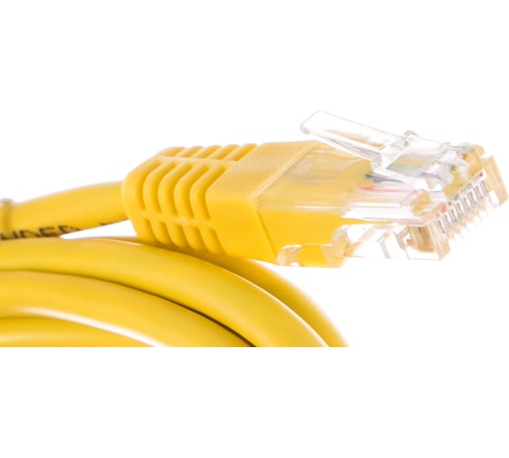 Шнур NETLAN U/UTP 4 пары, категория 5e, PVC, желтый, 2м, 10шт. EC-PC4UD55B-BC-PVC-020-YL-10