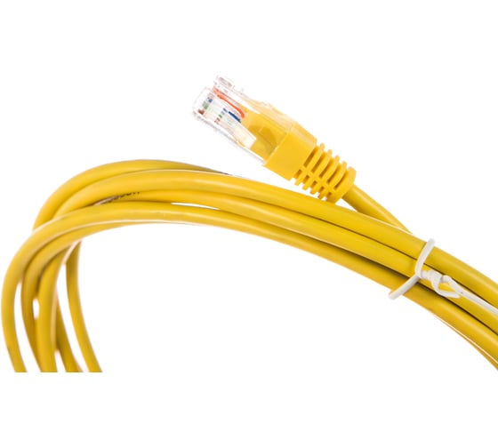 Шнур NETLAN U/UTP 4 пары, категория 5e, PVC, желтый, 3м, 10шт. EC-PC4UD55B-BC-PVC-030-YL-10