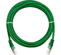 Шнур NETLAN U/UTP 4 пары, категория 5e, PVC, зеленый, 1м, 10шт. EC-PC4UD55B-BC-PVC-010-GN-10