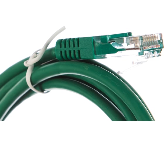 Шнур NETLAN U/UTP 4 пары, категория 5e, PVC, зеленый, 2м, 10шт. EC-PC4UD55B-BC-PVC-020-GN-10