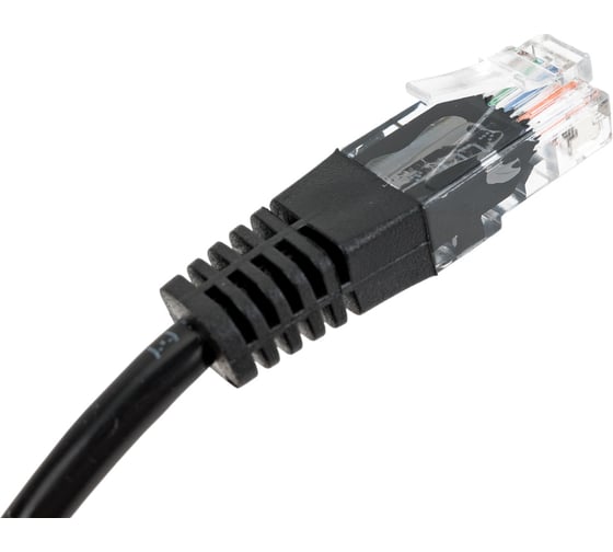 Шнур NETLAN U/UTP 4 пары, категория 5e, PVC, черный, 5м, 10 шт EC-PC4UD55B-BC-PVC-050-BK-10