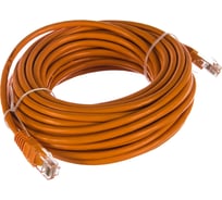 Шнур NETLAN U/UTP 4 пары, категория 5e, PVC, оранжевый, 10м, 5шт. EC-PC4UD55B-BC-PVC-100-OR-5